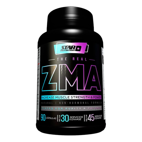 Zma Star Nutrition Zinc Magnesio Y Vitamina B6 X 90 Capsulas Sabor Sin sabor