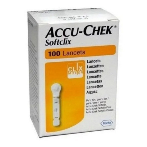 Lancetas Accu-chek Softclix Caja X 100 Unidades Color Blanco