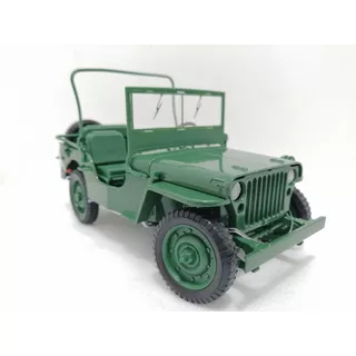 Jeep Willys Minguerra / Escala 1:18/ Metalico /20cms Largo. 