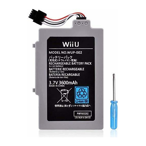 Bateria Compatible Con Wii U Gamepad (3600 Mah) Recargable