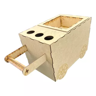 Carrito Botanero Centro De Mesa Mdf 3mm Grande