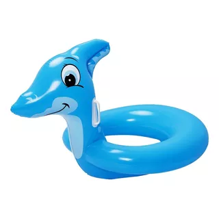 Flotador Inflable Animal Promo! Infantil Bebe Color Azul