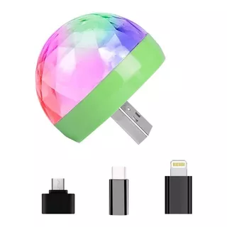 Mini Bola Luz Magica Led Rgb Usb Celular Otg Auto Parlante