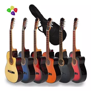 Guitarra Criolla Clasica Corte Funda Pua Garantia Curso Cd