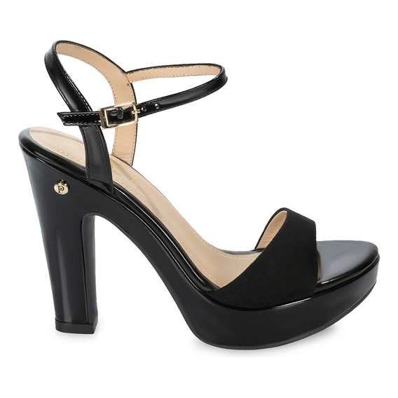 Sandalia D'orsay Casual Mujer Piazza Negro 209