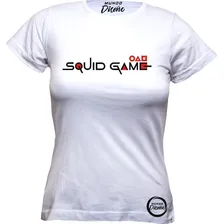 MDC Polera de Mujer Manga Larga Juego del Calamar Squid Game Blanco MDC Polera de Mujer Manga Larga Juego del Calamar Squid Game Blanco