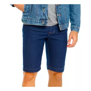 Bermuda Jeans Masculina Slim Com Lycra - Preço De Atacado