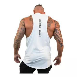 Playera Tank Sin Mangas Hombre Gym Top Secado Rápido Moda