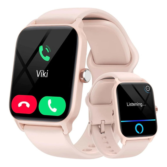 Reloj Inteligente Smartwatch Pink Para Mujer Bluetooth