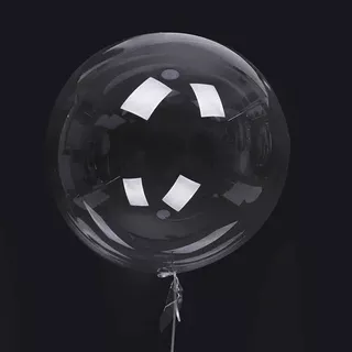 100 Unidades Balao Bubble 18 Polegadas Silicone Transparente