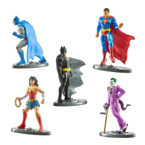 Justice League 5 Fig 6 Cm. Mattel Batman Superman Guazon