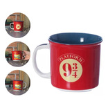 Caneca Do Harry Potter Com Tema Plataforma 3/4 Em Cerâmica Cor Vermelho Plataforma Harry Potter