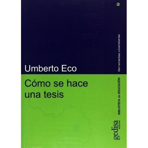 Umberto Eco - Como Se Hace Una Tesis