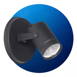 Aplique Pared Led Spot Granada S-1900 1 Foco Gz10 Interior Color Negro