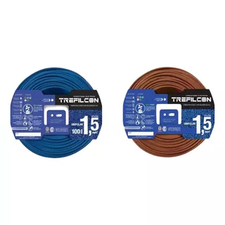 Cable 1 5 Mm Unipolar Trefilcon Pack 2 Rollos De 50mts Cobre