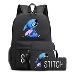 Mochila Stitch Kids Con Estampado De Dibujos Animados Para J