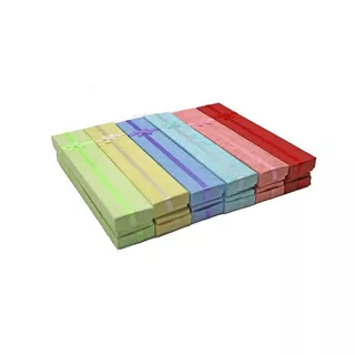 Set 24 Cajas De Regalo 4x20 Cms Para Pulseras Colores Varios