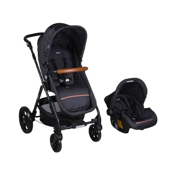 Coche Cloud Travel System De Infanti Con Moises Febo Color Gris oscuro Color del chasis Negro