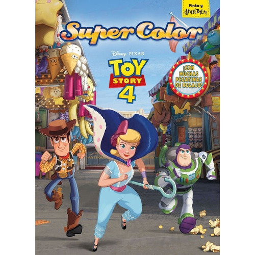 Toy Story 4. Supercolor, De Disney. Editorial Libros Disney, Tapa Blanda En Español