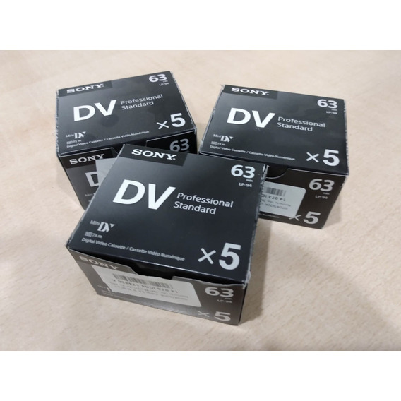 Sony dvm63ps MiniDV 63 min calidad profesional – 5 unidades 