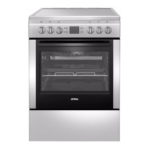 Cocina Atma CCE3220 eléctrica 4 hornallas  acero inoxidable 220V puerta con visor