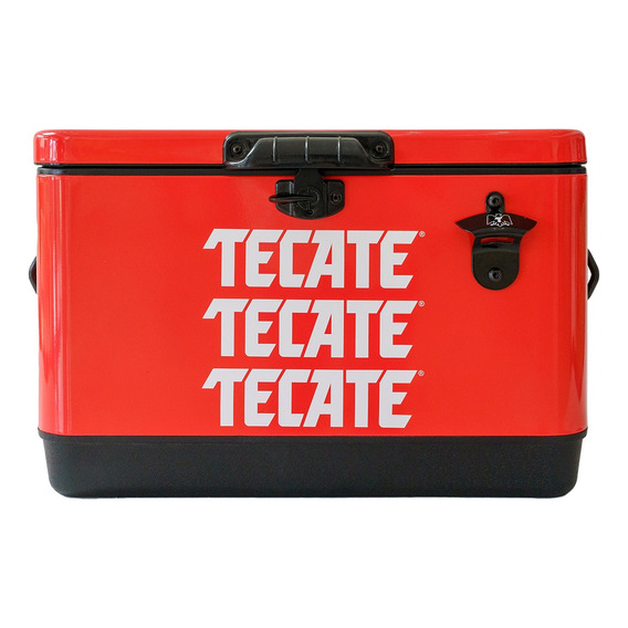 Hielera Tecate Portatil Grande Nevera Metálica Cerveza 30 L