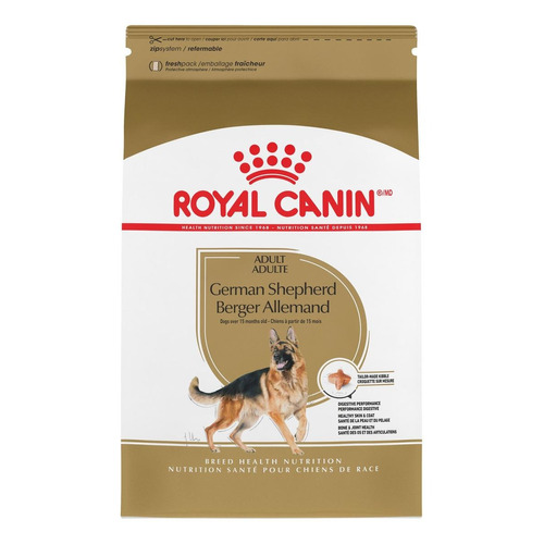 Alimento Royal Canin Breed Health Nutrition German Shepherd para perro adulto de raza grande sabor mix en bolsa de 12 kg