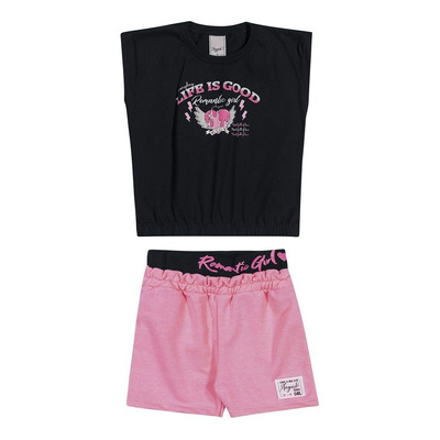 Conjunto Angerô Feminino Infantil Life Is Good