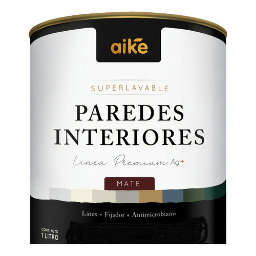 Aike Látex Colores Mate Superlavable 1 Lt Mapache Color Beige Estepa