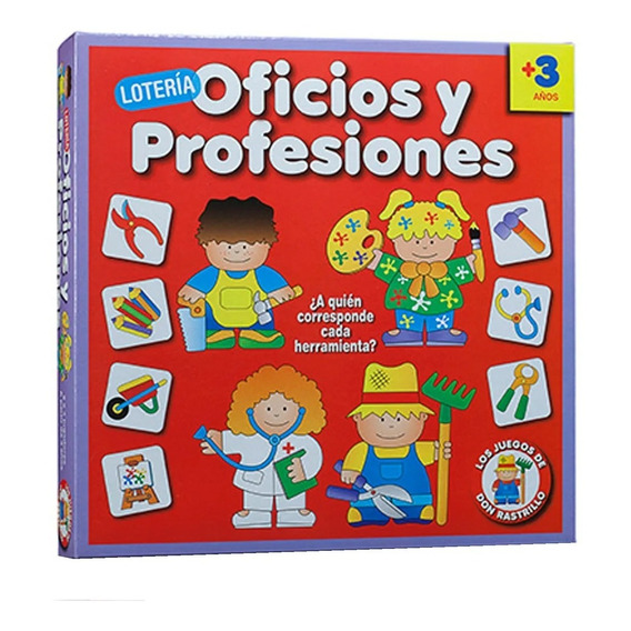 Juego De Mesa Loteria Infantil Oficios Y Profesiones Ruibal