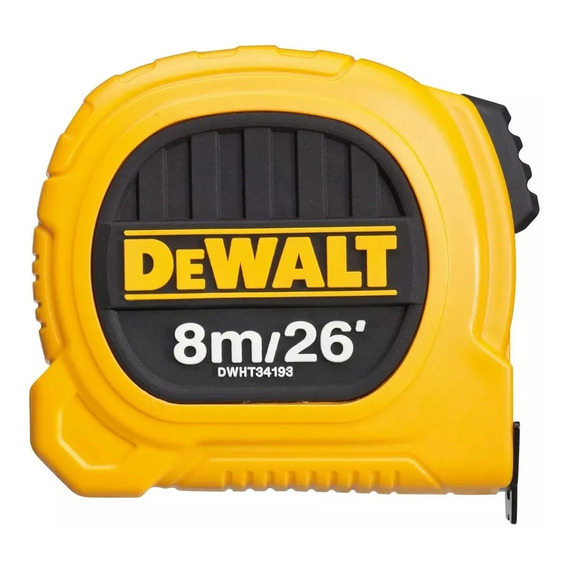 Huincha De Medir 8m/26' Diseño Compacto Dewalt Dwht34193l Eo