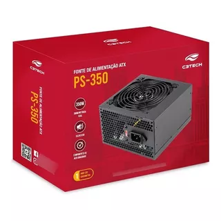 C3tech Ps-350bk Fonte De Alimentação 350wts Cor Preto 110v 220v