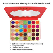 Paleta Sombra Ojos 35 Colores Mate Satinado Original Espejo
