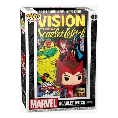 Funko Pop Vision Y Scarlet Witch #01 Marvel Comics Exclusivo Color Bruja Escarlata #01 / Lovers And Zombies / Wanda