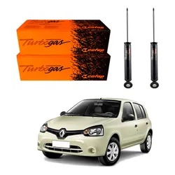  Par Amortecedor Traseiro Clio 1.0 2013 A 2016