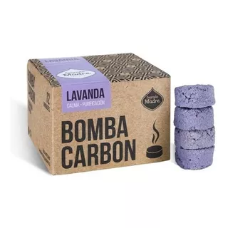 Bomba Carbon Aromatico X 12 Sagrada Madre Fragancia Lavanda