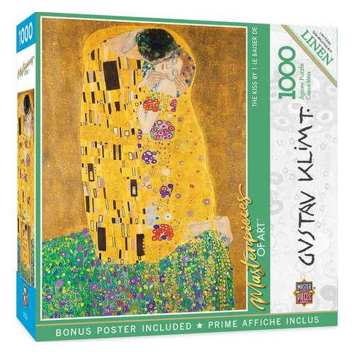 Rompecabezas El Beso Kiss Gustav Klimt 1000 Pz Masterpieces