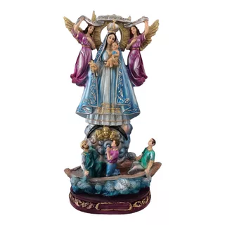 Santisima Virgen De La Caridad Del Cobre 45cm, Metalico