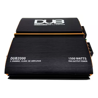 Fuente Dub2000 2 Canales 1500 Watts Max. Potencia Ab Color Negro