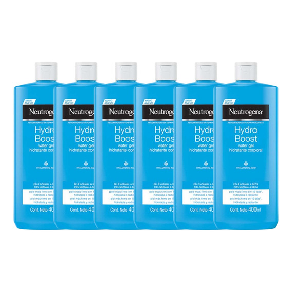 Combo X6 Neutrogena Hydro Boost Water Gel Hidratante 400 Ml