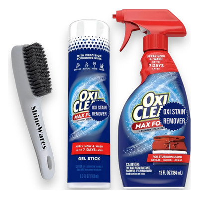 Quitamanchas De Ropa Oxi Clean Max Force  6.2oz X 2+cepillo