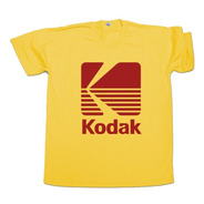 Remera Kodak Logo Personalizada Varios Colores Algodón