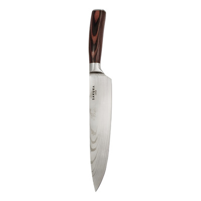 Cuchillo Acero Inox. Chef Sakura Diseño33cm 20503 Bazarnet P
