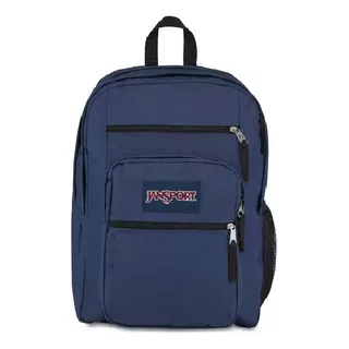 Mochila Jansport Big Student Color Navy Diseño De La Tela Liso