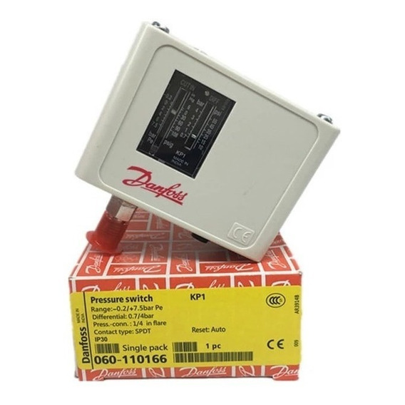 Presostato Danfoss Kp1 Rango -0,2 A 7,5 Bar Rep. Automática