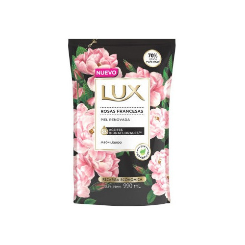 Jabón líquido Lux Rosas Francesas repuesto 220 ml