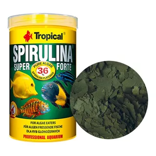Ração Para Peixes Tropical Super Spirulina Forte Flakes 50g