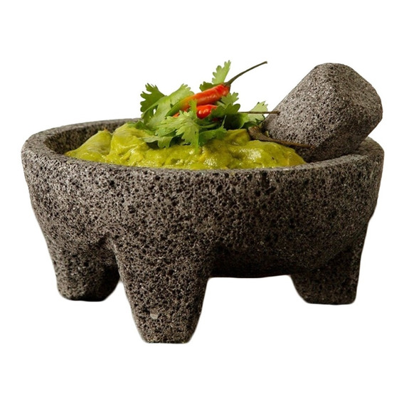 Molcajete / Mortero Mexicano 15cm Piedra Volcánica