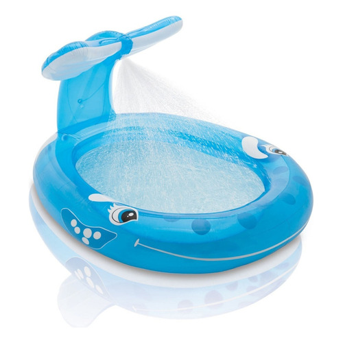 Pileta inflable ballena Intex 57435 269L azul y blanca