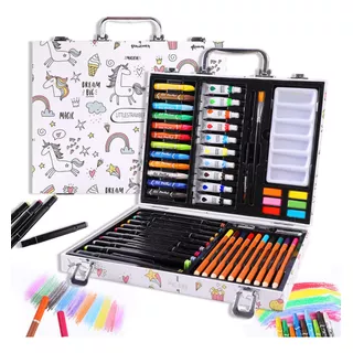 Set Kit De Colores 53 Piezas Arte Dibujos Infantil
